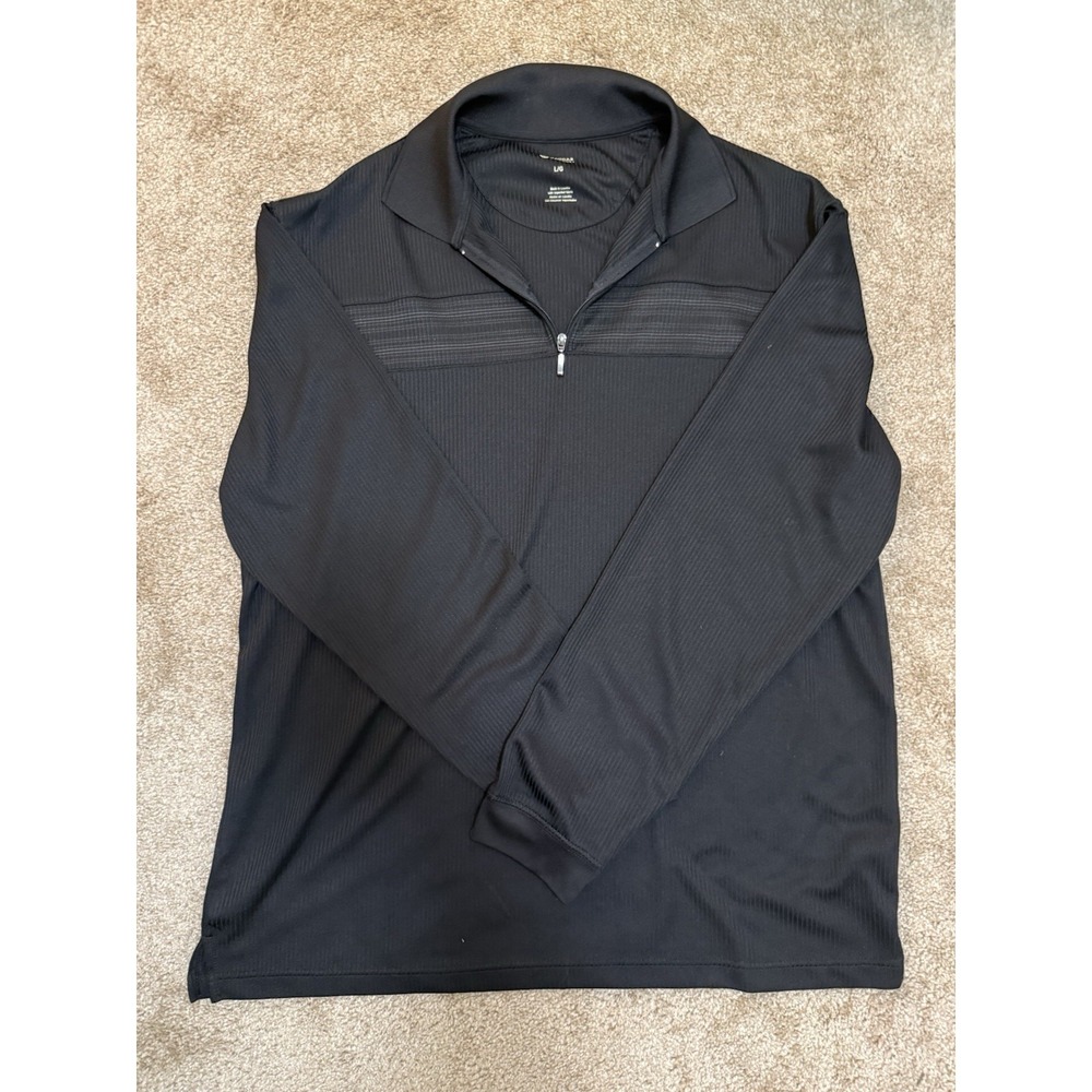 Haggar Men's Large 1/4 Zip Pullover. F29